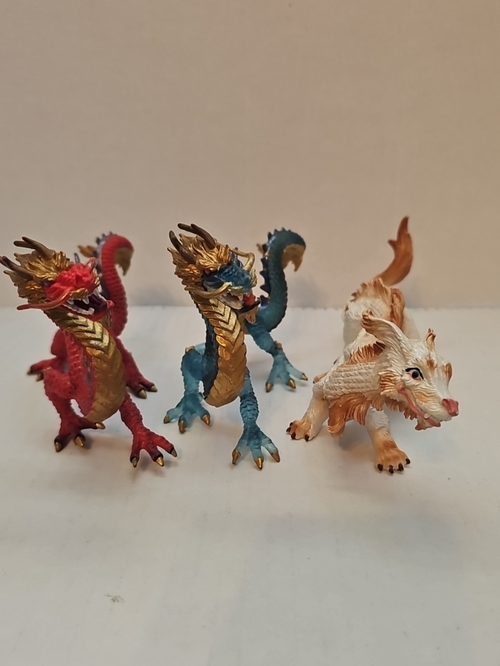 Dragon figurines Plastic from Safari Ltd Lot Of 3